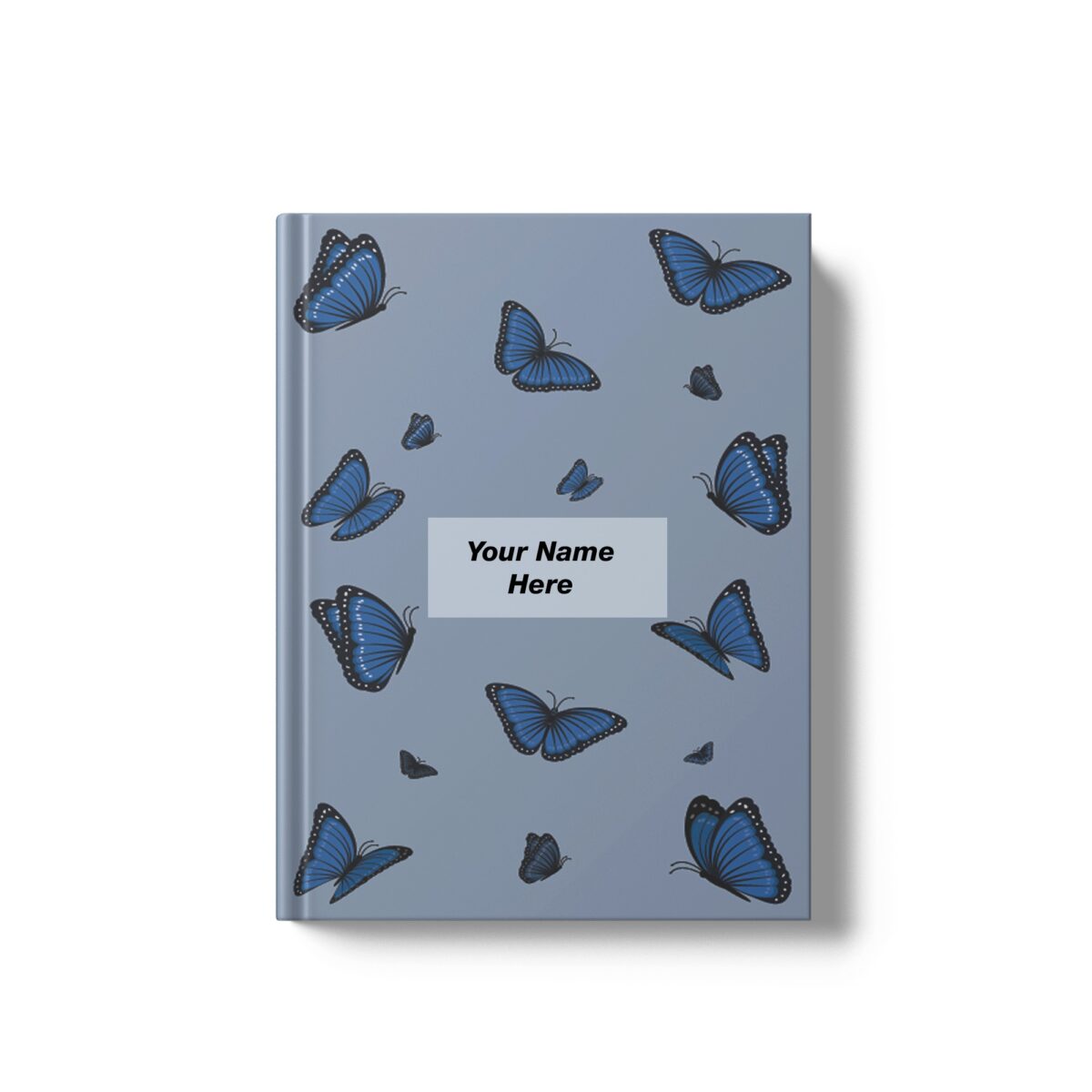 Blue Butterfly Customized Diary