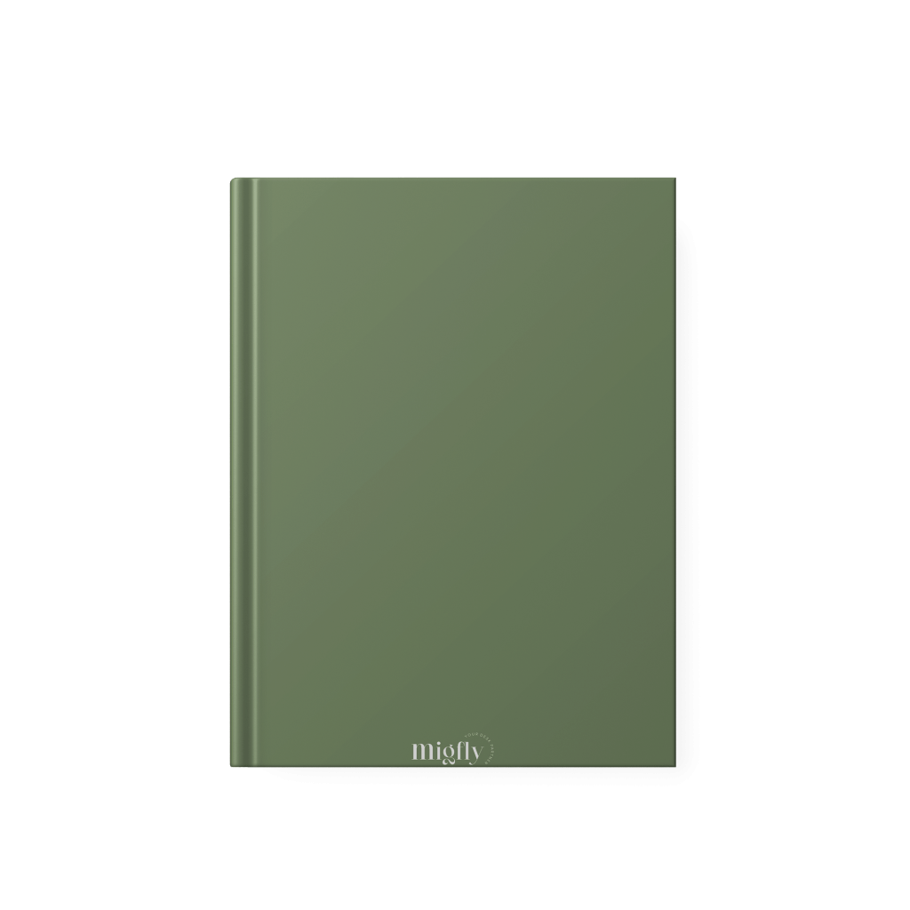 Black Floral Undated Daily Planner