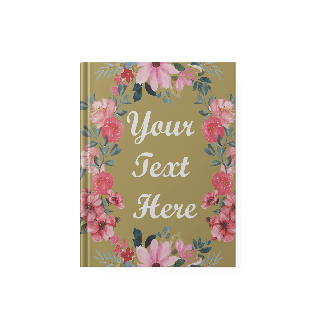 Brown Floral Undated Daily Planner