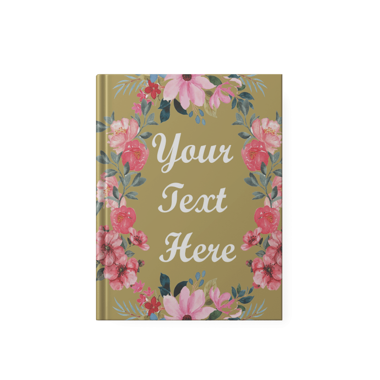 Brown Floral Undated Daily Planner